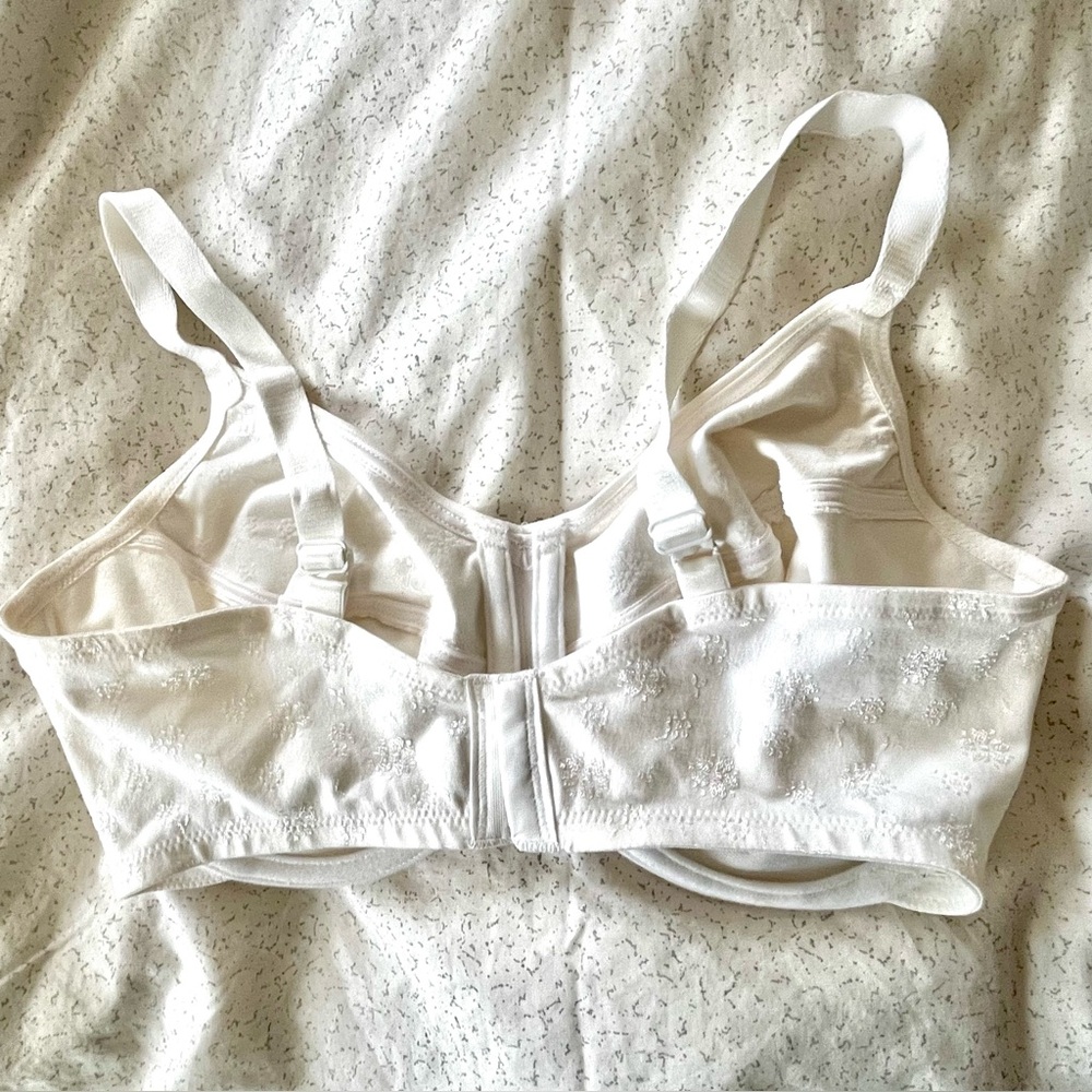 NEW Wacoal 36DD Cotton White Underwire Bra - Picture 3 of 10
